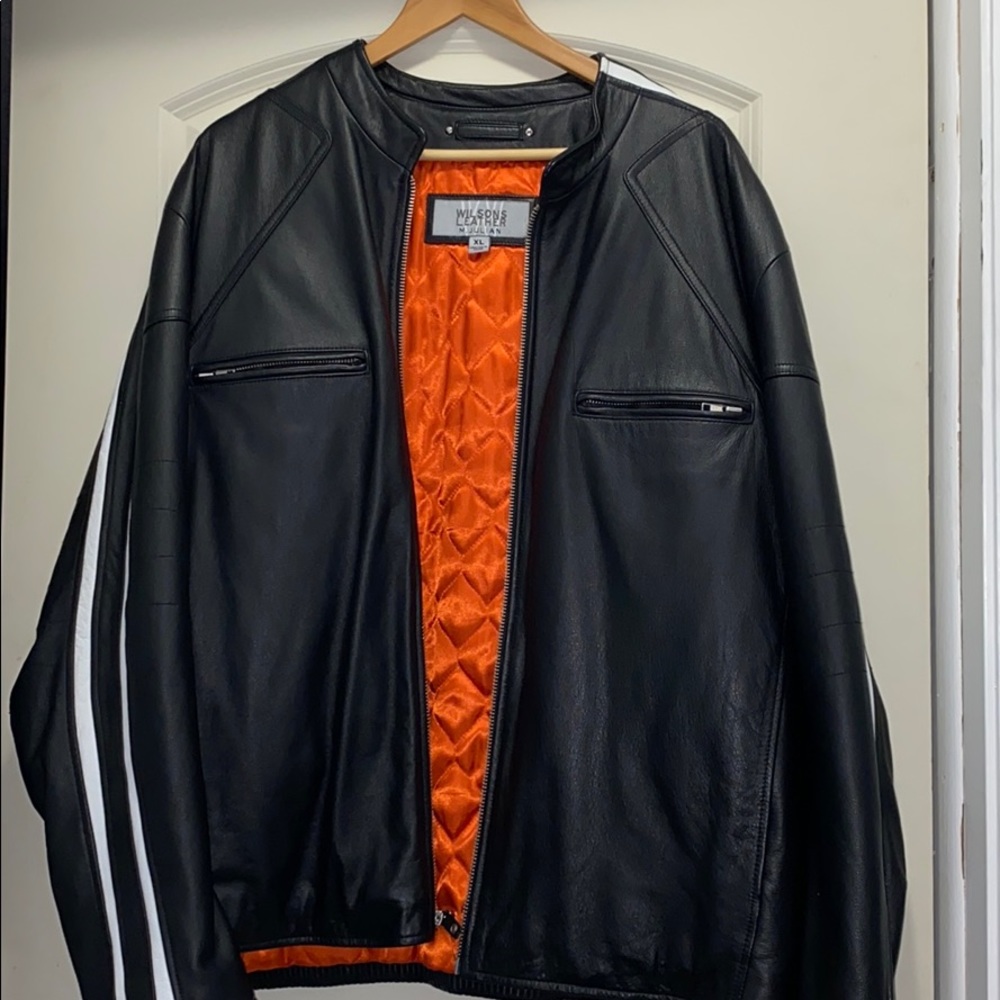 M. JULIAN WILSONS LEATHER  MOTORCYCLE JACKET